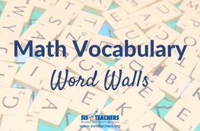Math Vocabulary Word Walls