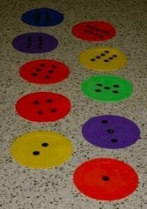 poly spots with dots