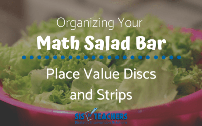 Organizing Your Math Salad Bar: Place Value Discs and Strips