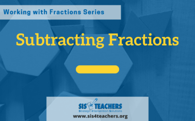 Working with Fractions: Subtracting Fractions