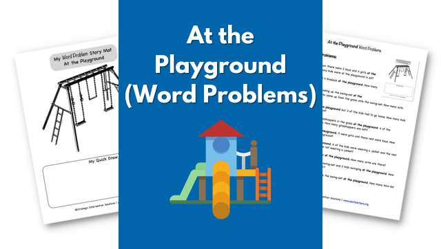 Word Problem Story Mat: At the Playground