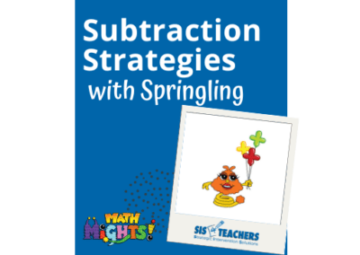 Subtraction Strategies with Springling (Video Tutorial)