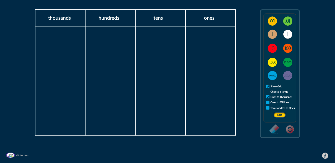 place value discs didax