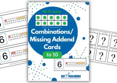 Combination/Missing Addend Cards: 10-Frames to 10
