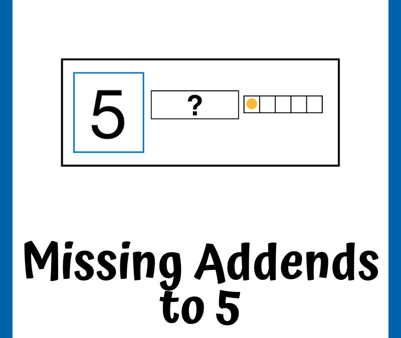 Numeracy Screener Directions – Missing Addends to 5