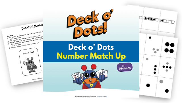 Deck o’ Dots: Number Match Up