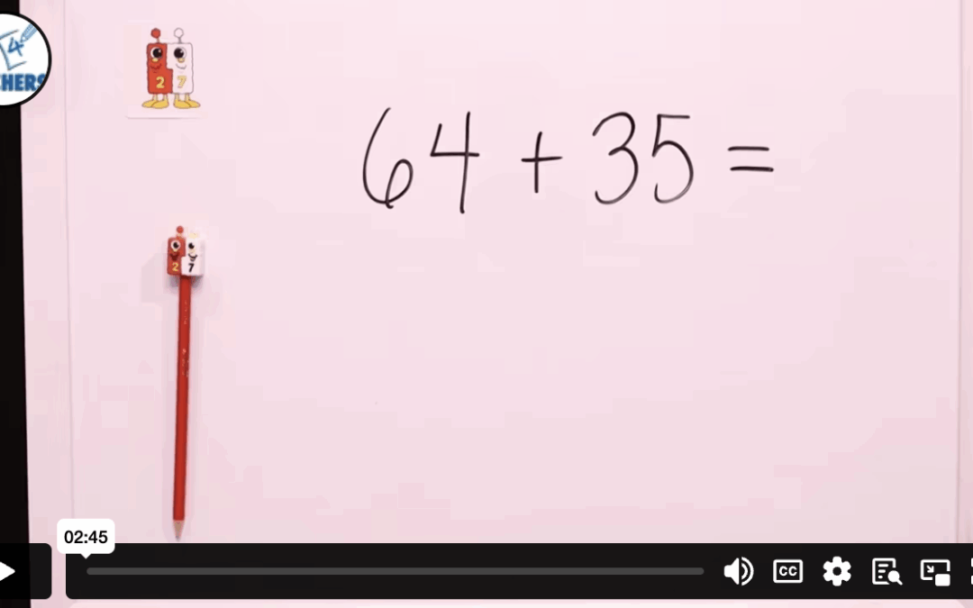 Using partial sums, solve 64 + 25.
