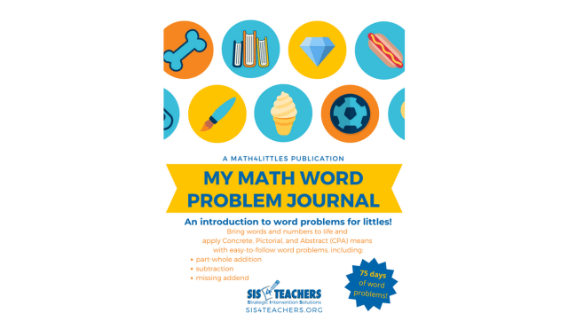 My Math Word Problem Journal – Kinder