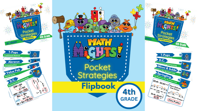 Pocket Strategies Flipbook – Addition and Subtraction – 4th Grade
