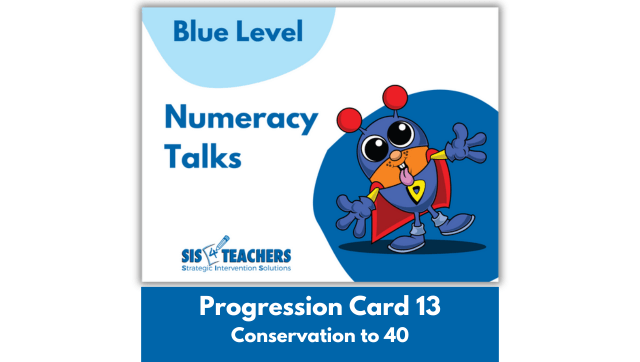 Numeracy Talks – Blue Level – Progression Card 13