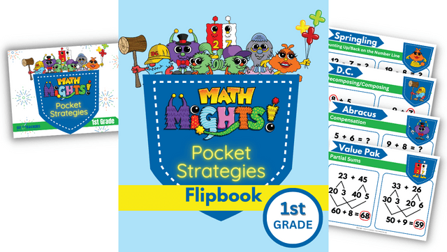 Math Mights Pocket Strategies – 1st Grade – Flipbook