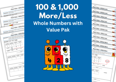 100 and 1000 More/Less with Value Pak