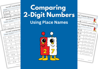Compare 2-Digit Numbers – Using Place Names