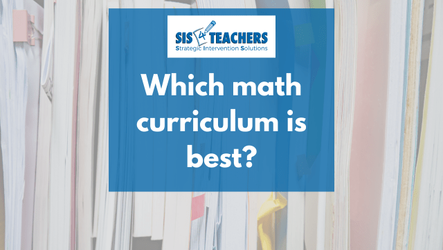 Which math curriculum is best?