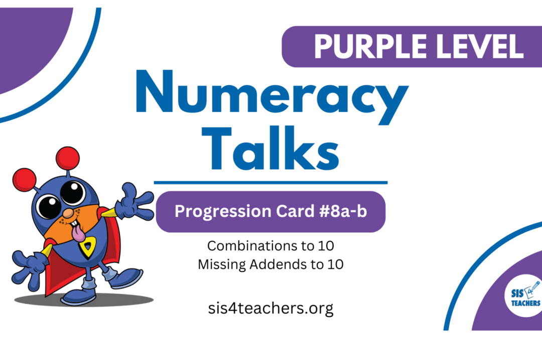 Numeracy Talks – Purple Level – Progression Cards 8a-8b