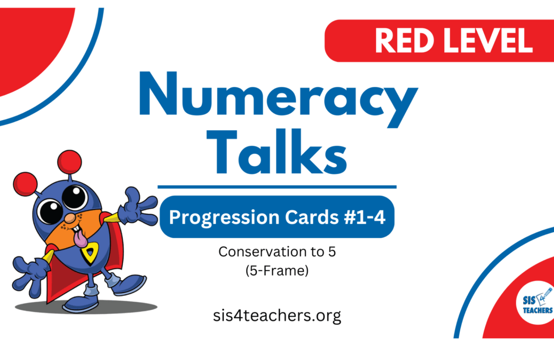 Numeracy Talks – Red Level Progression Cards 1-4