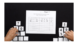 K-5 Math Game: Place Value Triangle