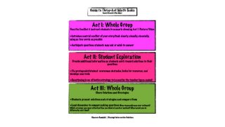 Three Act Math Tasks Resources