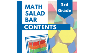 Math Salad Bar Menu – 3rd Grade