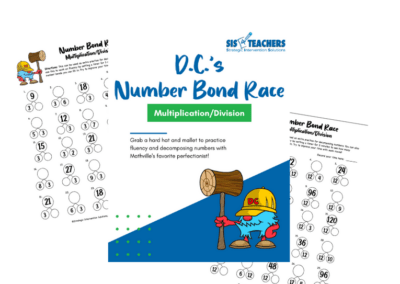D.C.’s Number Bond Race – Multiplication/Division