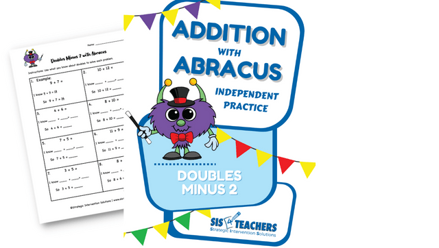 Addition with Abracus (Independent Practice) – Doubles Minus 2