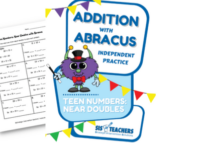 Addition with Abracus (Independent Practice) – Near Doubles: Teen Numbers