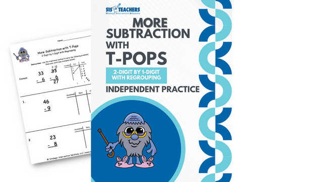 More Subtraction with T-Pops: 2-Digit by 1-Digit with Regrouping