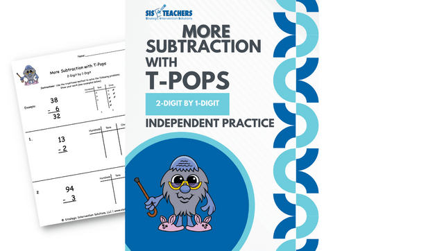 More Subtraction with T-Pops: 2-Digit by 1-Digit