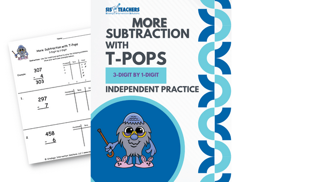 More Subtraction with T-Pops: 3-Digit by 1-Digit