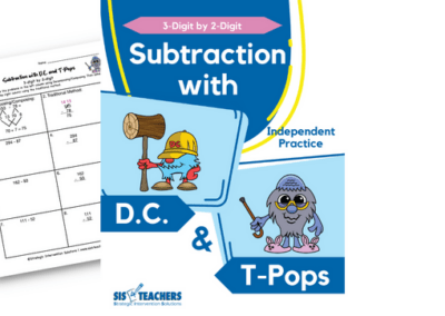 Subtraction with D.C. and T-Pops – 3-Digit by 2-Digit