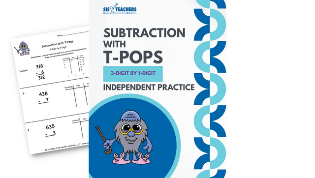 Subtraction with T-Pops: 3-Digit by 1-Digit