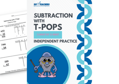 Subtraction with T-Pops: 3-Digit by 2-Digit