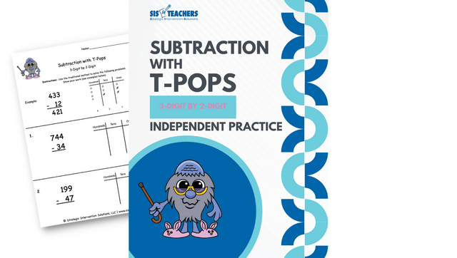 Subtraction with T-Pops: 3-Digit by 2-Digit