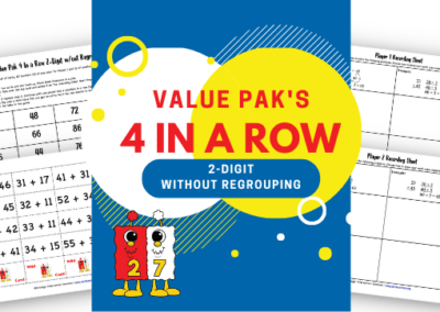Value Pak’s 4-in-a-Row: 2-Digit (without Regrouping)
