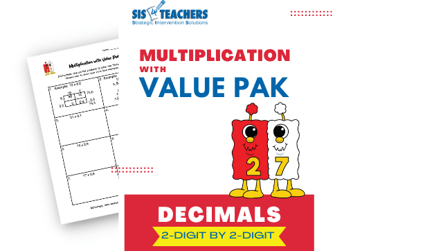 Multiplication with Value Pak – Decimals: 2-Digit by 2-Digit