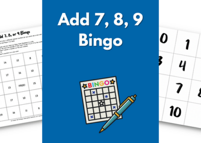 Add 7, 8 or 9 Bingo