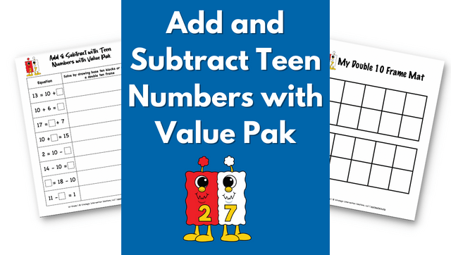 Add & Subtract Teen Numbers with Value Pak