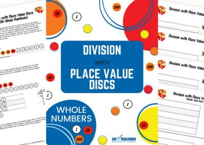 Division with Place Value Discs with Whole Numbers
