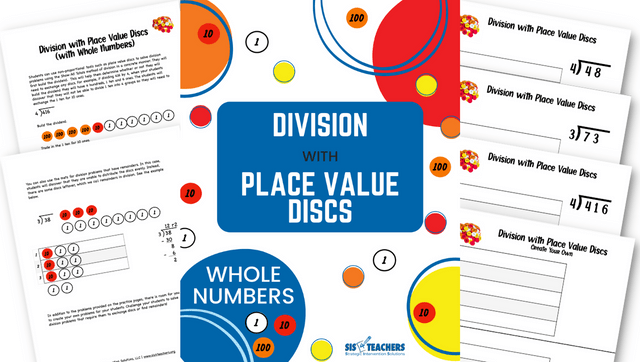 Division with Place Value Discs with Whole Numbers