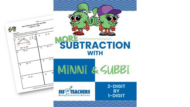 More Subtraction with Minni and Subbi – 2-Digit by 1-Digit