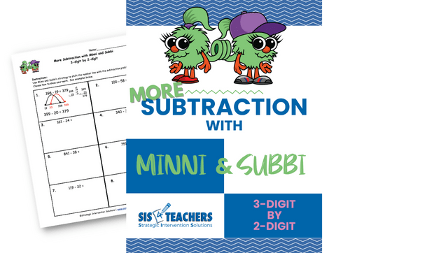 More Subtraction with Minni and Subbi – 3-Digit by 2-Digit