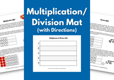 Multiplication/Division Mat (with Directions)