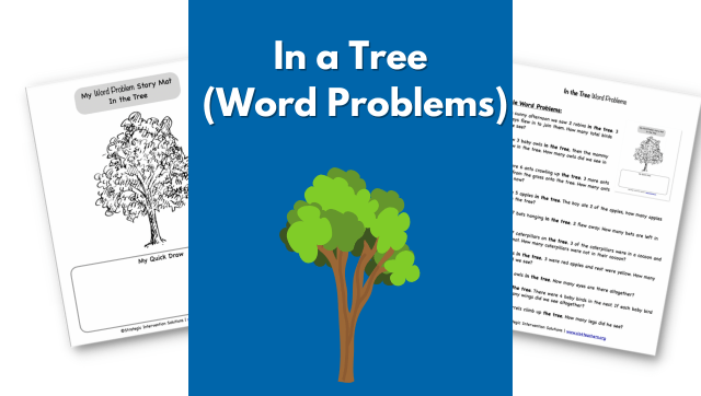 Word Problem Story Mat: In a Tree