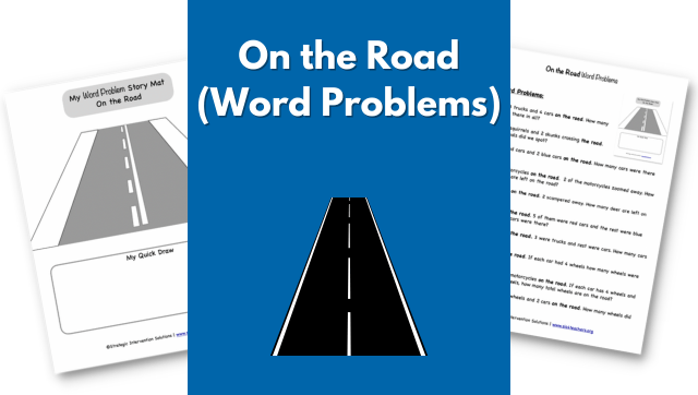 Word Problem Story Mat: On the Road