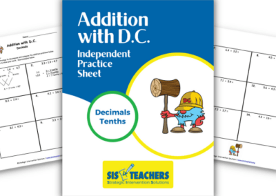 Addition with D.C. – Decimals Tenths (Independent Practice)