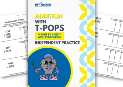Addition with T-Pops – 4-Digit by 4-Digit with Regrouping