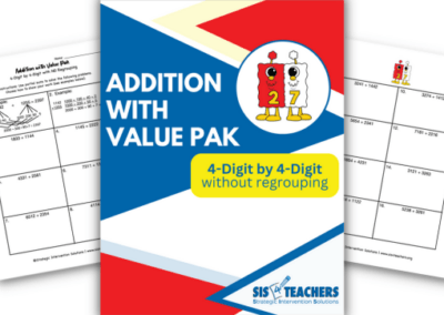 Addition with Value Pak – 4-Digit by 4-Digit without Regrouping