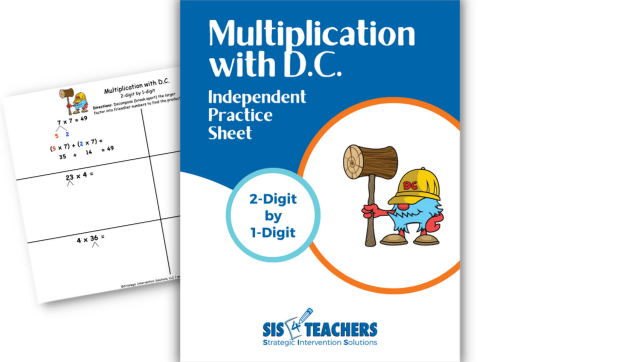 Multiplication with D.C. – 2-Digit by 1-Digit (Independent Practice)