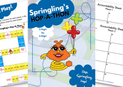 Springling’s Hop-a-Thon – 2-Digit by 2-Digit