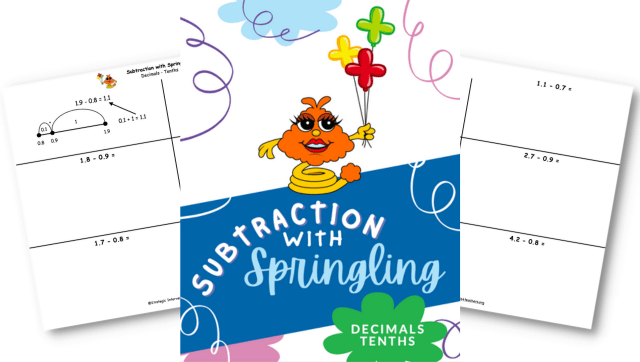 Subtraction with Springling – Decimals – Tenths